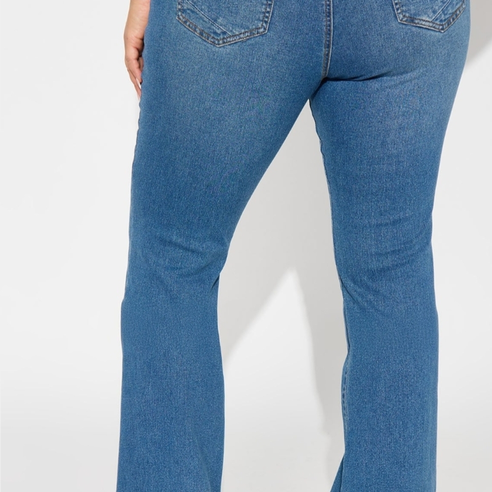 Fashion Nova Blue Flare Jeans